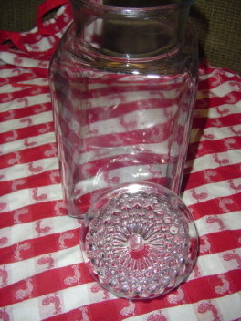 Vintage Glass Candy/Cookie Counter Jar
