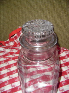 Vintage Glass Candy/Cookie Counter Jar