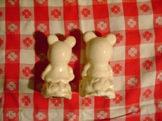 Antique Mickey & Minnie Mouse Salt & Pepper Shakers