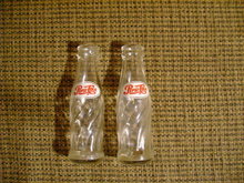 Glass Pepsi Bottle Salt & Pepper Shakers
