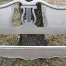 Vintage Lyre Back Headboard **Full Size Bed**