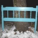 Vintage Wooden Spindle Bed Headboard **Twin Size Bed**