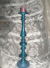 Vintage Large Painted Metal Candleholder **40