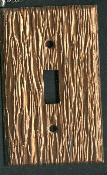 Set of 3 Copper Light Switch Cover & Plug Covers