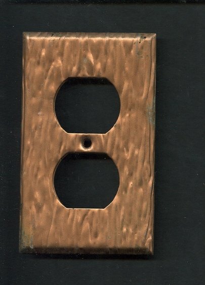 Set of 3 Copper Light Switch Cover & Plug Covers