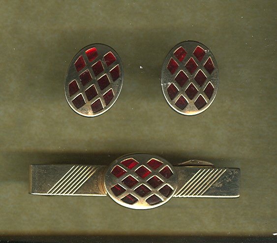 3 Piece Tie and Cuff Link Set