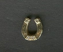 14 kt Gold & Diamond Horse Shoe Tie Tac