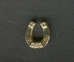 14 kt Gold & Diamond Horse Shoe Tie Tac