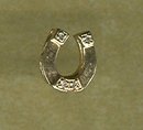14 kt Gold & Diamond Horse Shoe Tie Tac