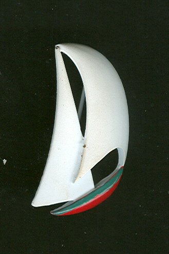 Enamel Sailboat Pin