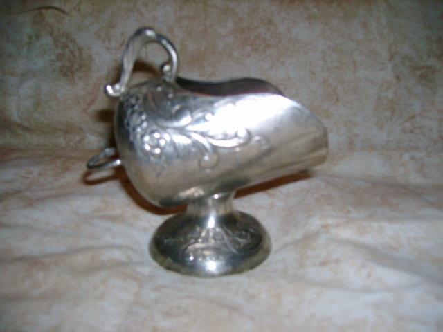 Silver Sugar Bowl & Scoop