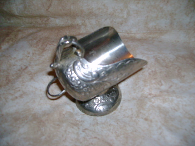 Silver Sugar Bowl & Scoop