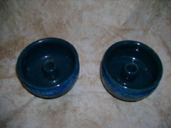 Vintage Bitossi Italian Pottery Candleholders