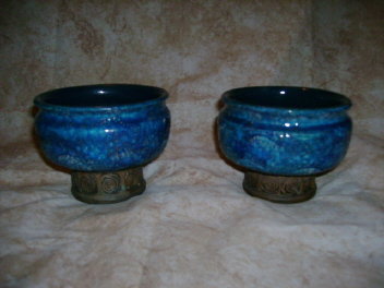 Vintage Bitossi Italian Pottery Candleholders