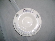 Silver Coors Advertising Ashtray