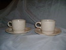 Homer Laughlin USA Dinnerware J-83 Cup & Saucer Pair