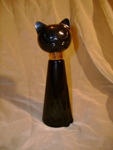 Large Black Cat Avon Bottle *Tabitha