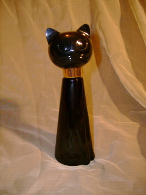 Large Black Cat Avon Bottle *Tabitha