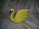 California Pottery Chartreuse Swan Planter
