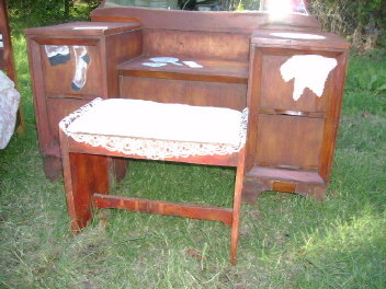 Vintage Bedroom Set Victorian Handpainted Trompe l'oeil