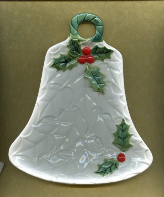 Ceramic Christmas Bell Dish