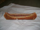 Antique Hand Made Birch Wood Canoe