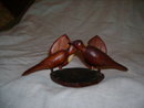 Vintage Hand Carved Wood Bird Sculpture