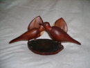 Vintage Hand Carved Wood Bird Sculpture