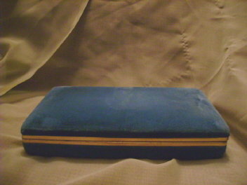 Vintage Velvet Jewelry Case or Jewelry Travel Case