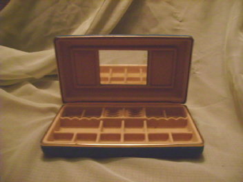 Vintage Velvet Jewelry Case or Jewelry Travel Case