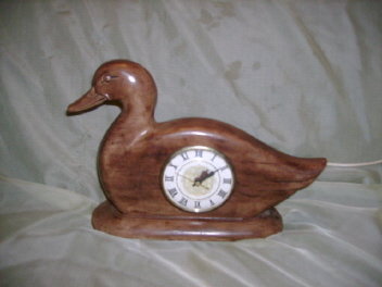 Vintage Ceramic Duck Mantel Clock