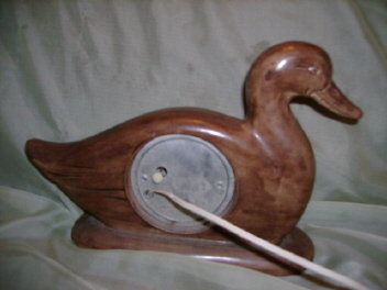 Vintage Ceramic Duck Mantel Clock