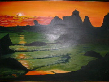 Original Oil Painting Signed Malta & Dated