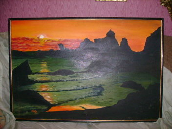 Original Oil Painting Signed Malta & Dated