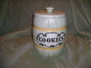 Vintage Ceramic Barrel Cookie Jar