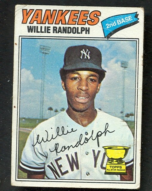 Autographed Willie Randolph Rookie Baseball Card