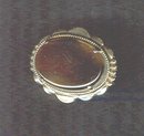 Vintage Tiger Eye Glass Pin