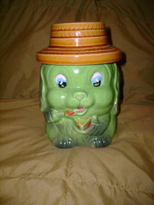 Vintage Puppy Cookie Jar
