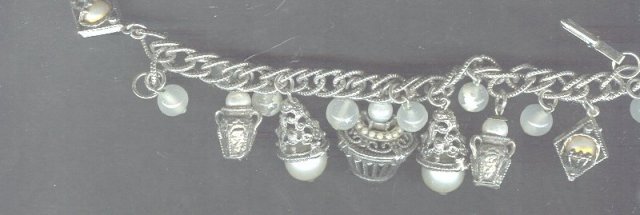 Vintage Chunky Charm Bracelet