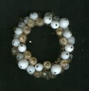 Vintage Glass Bead Stretch Bracelet