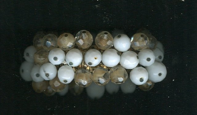Vintage Glass Bead Stretch Bracelet