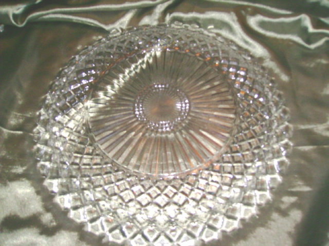 Vintage Pressed Glass Platter