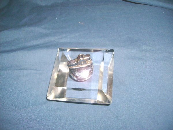 Art Deco Lucite Table / Cigarette Lighter