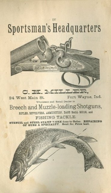 1898 Sportsmans Headquarter's Advertisement