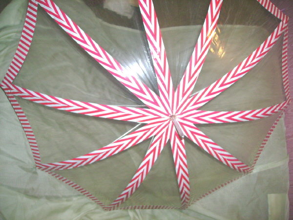 Vintage Candy Stripe Umbrella