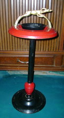 Vintage Art Deco Metal Ashtray Stand