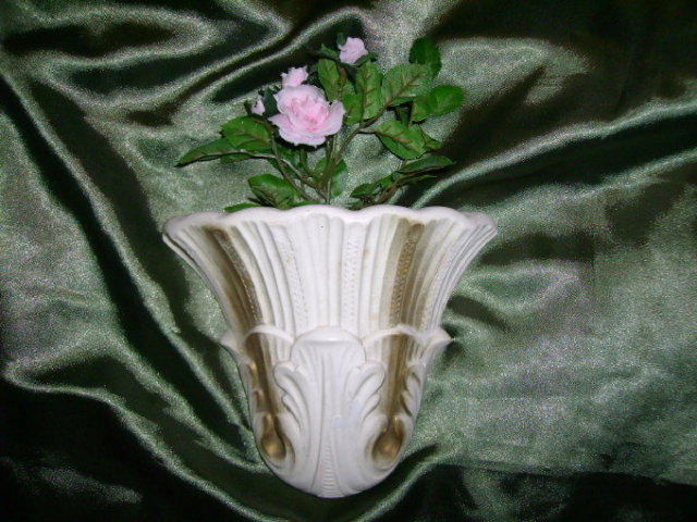 Vintage Plaster Wallpocket