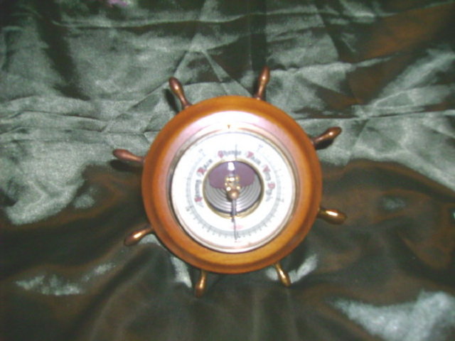 Vintage Atco Ships Wheel Barameter