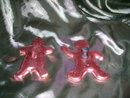 2 Vintage Copper Gingerbread Man Cookie Cutters