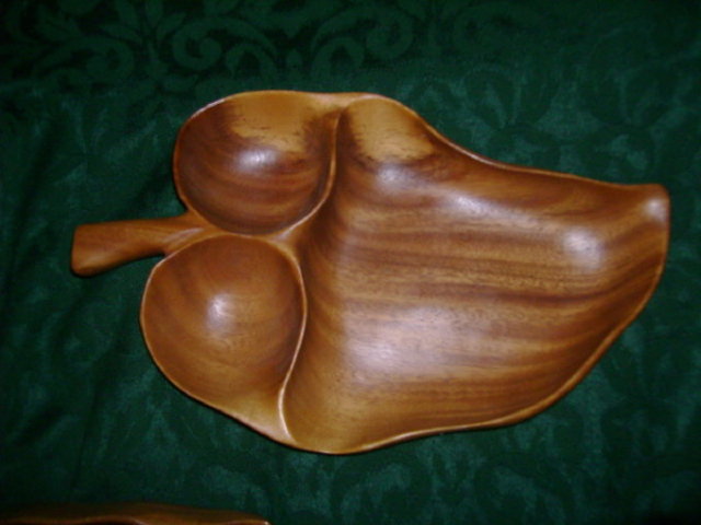 Large Monkey Pod Dish Signed *Blair